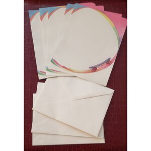 Vintage 90's Watercolor Skateboard Stationery Letter Writing/Junk Journal